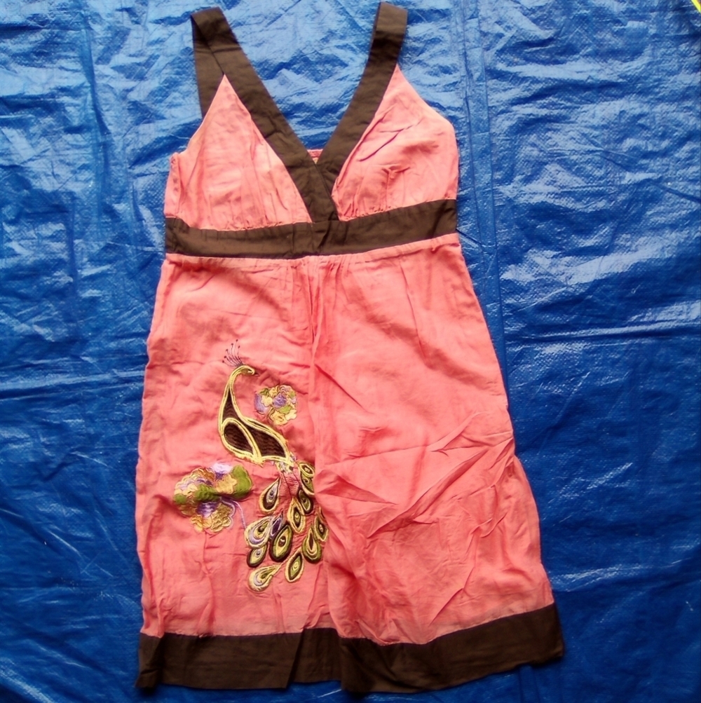 Forever 21 Coral Dress with Brown